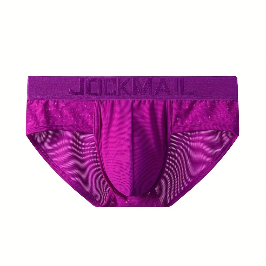 Men's Underwear, Mesh Respirant Confortable Séchage Rapide Extensible Briefs de Fitness Sportifs, Sous-vêtements Tendance Pour Hommes