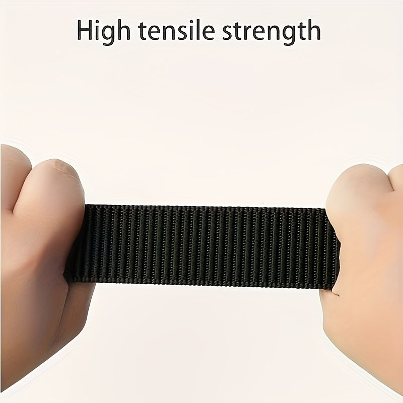 Pack de 3 Ceintures en Nylon pour Hommes avec Boucle Automatique - Boucles Carrées en Alliage de Fer, Design Sportif Durable et Doux, Sangles Noires Vertes\u002FBeiges\u002FGris pour Tenue Décontractée & Formelle, Accessoires d'Aventure Extérieure