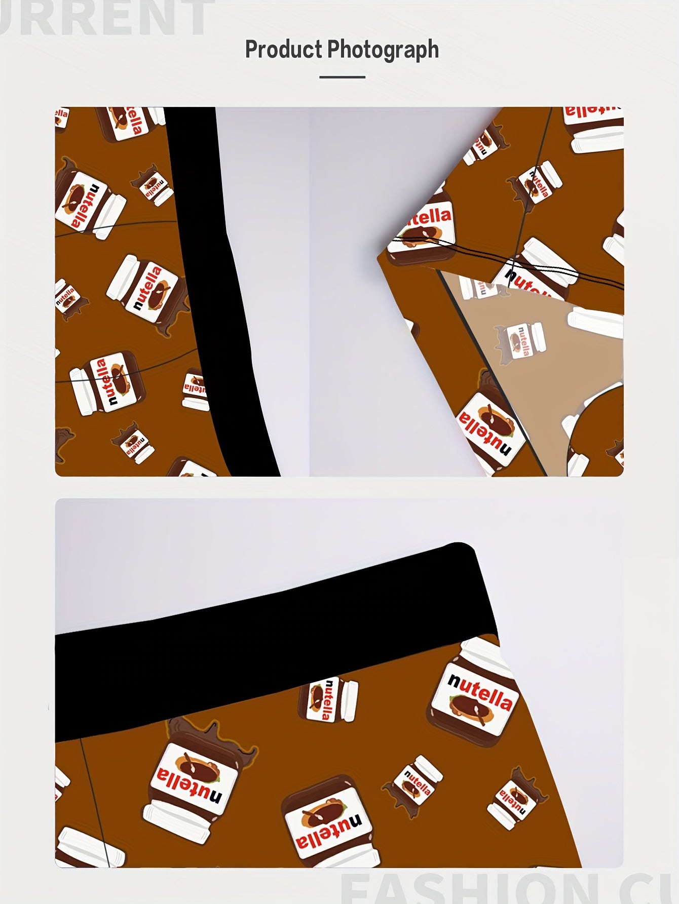 Shorts décontractés pour hommes - Tissu stretch en mélange polyester respirant et confortable, taille élastique, lavable en machine, motif imprimé marron et blanc, pour un style décontracté