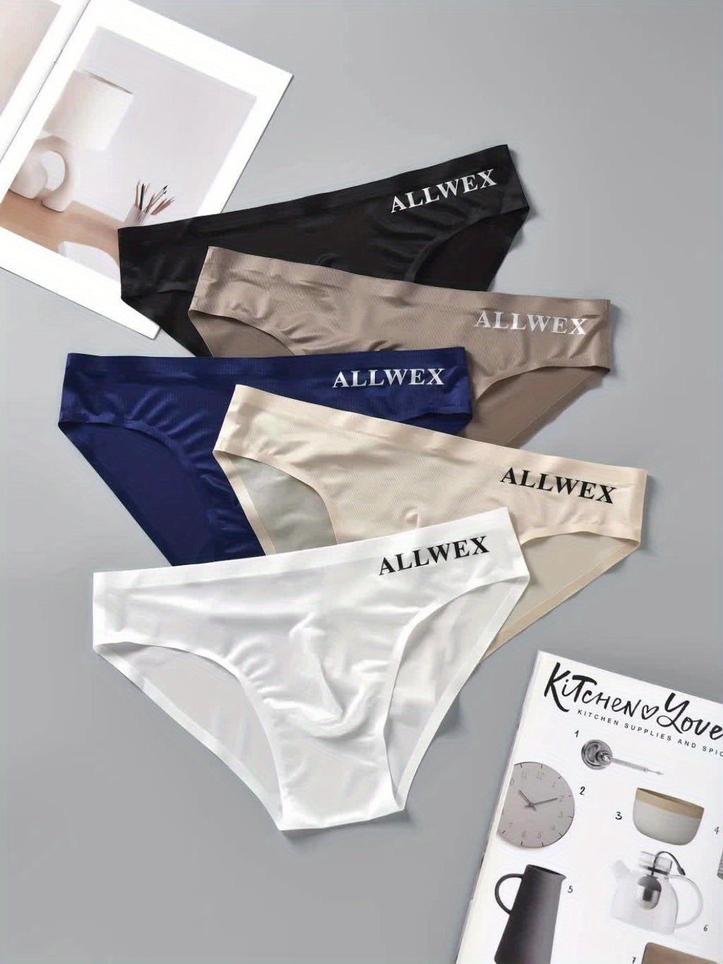 3pcs Sous-vêtements pour Hommes, Boxers en Tissu Fibre Glacée Sans Couture, Tricot Haute Élasticité, Couleur Unie, Confortable Respirant Tenue de Gym Athlétique Décontractée, Taille Basse, Forme Brillante 3D