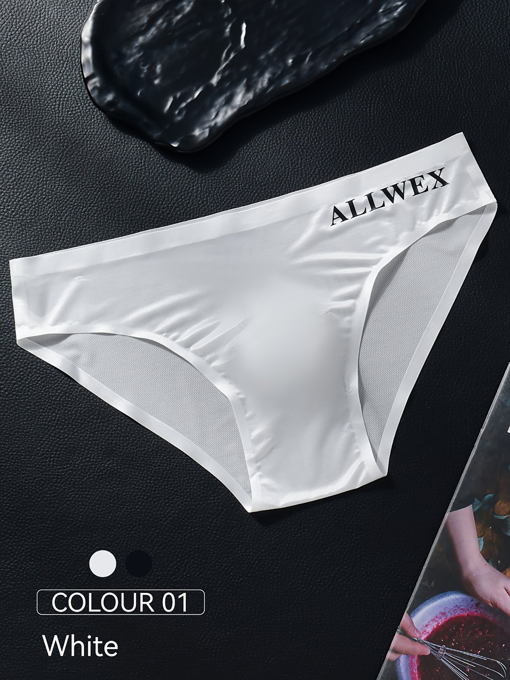 3pcs Sous-vêtements pour Hommes, Boxers en Tissu Fibre Glacée Sans Couture, Tricot Haute Élasticité, Couleur Unie, Confortable Respirant Tenue de Gym Athlétique Décontractée, Taille Basse, Forme Brillante 3D