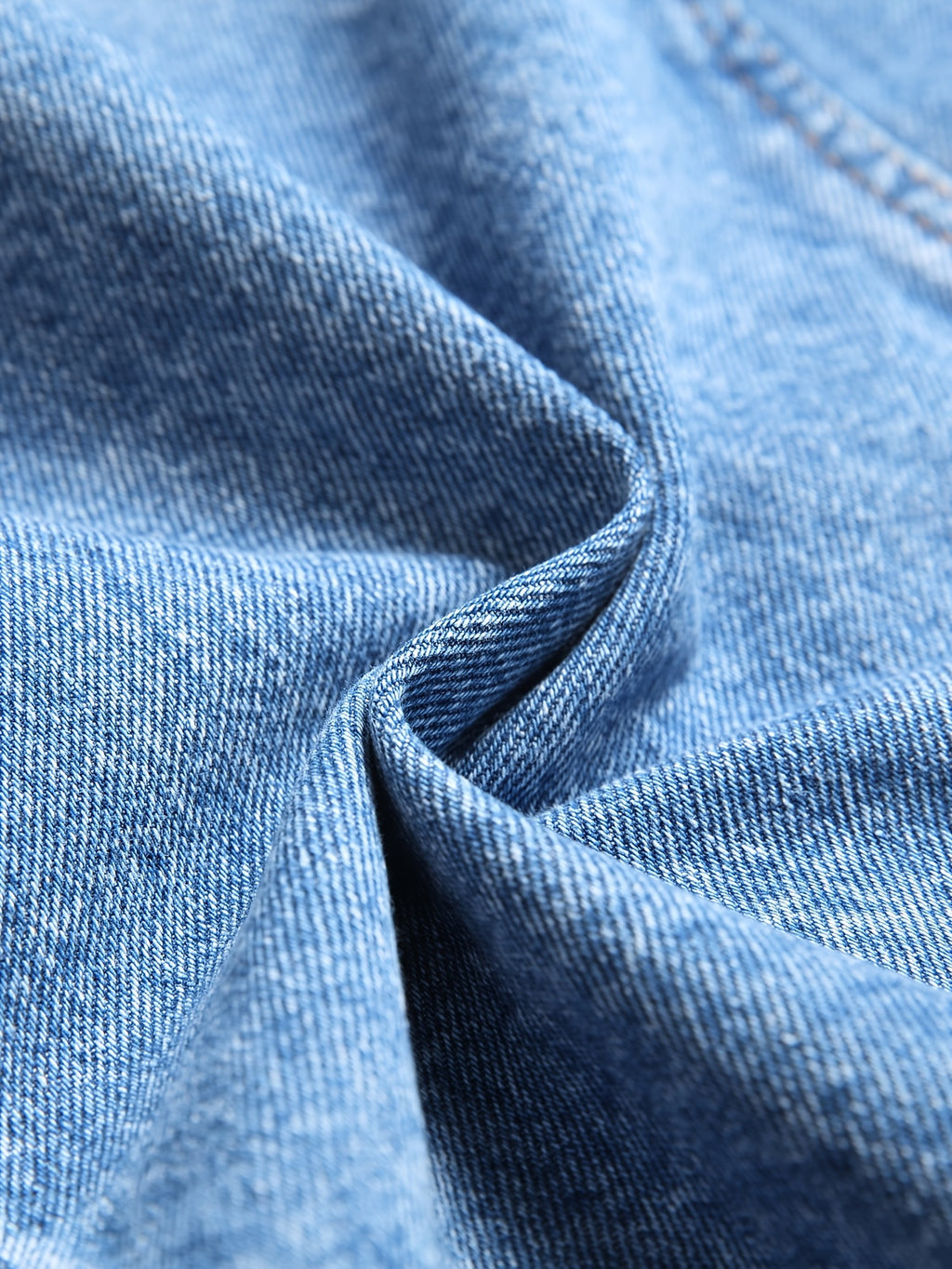 Veste en jean décontractée pour homme, mélange de coton, non extensible, couleur unie, sans manches, col à revers, coupe standard, tissée avec détails de poches