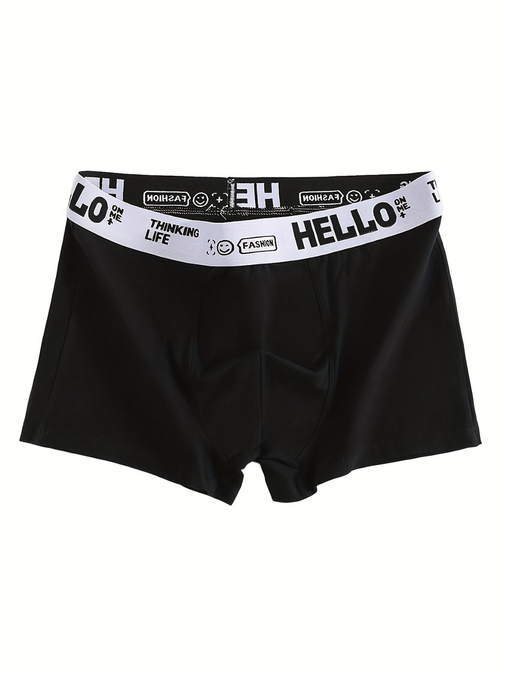 4 pièces de boxers en coton doux pour hommes - Sous-vêtements respirants et extensibles avec impression \