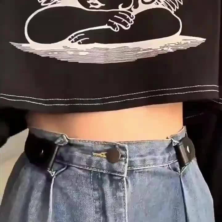 2pcs Ceinture en cuir PU élastique pour hommes sans boucle - Ceinture invisible, réglable et confortable en PU pour jeans et pantalons avec fermoir rond