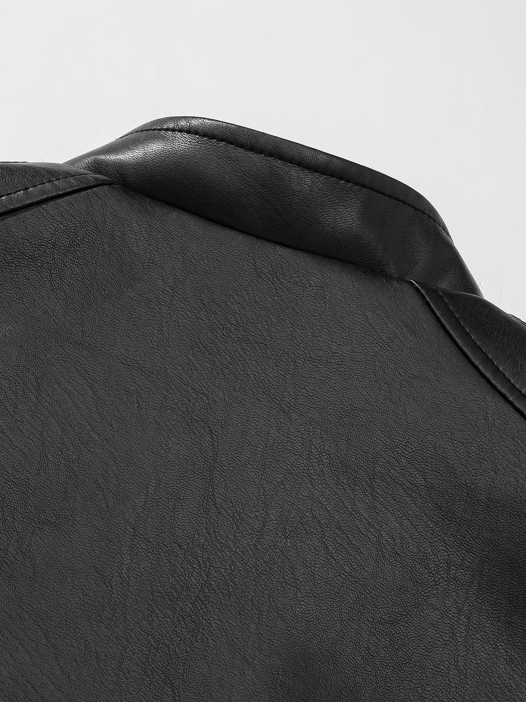 Men's casual PU Leather jacket, autumn and winter fashionable zipper velvet lining motorcycle suit with velvet jacket