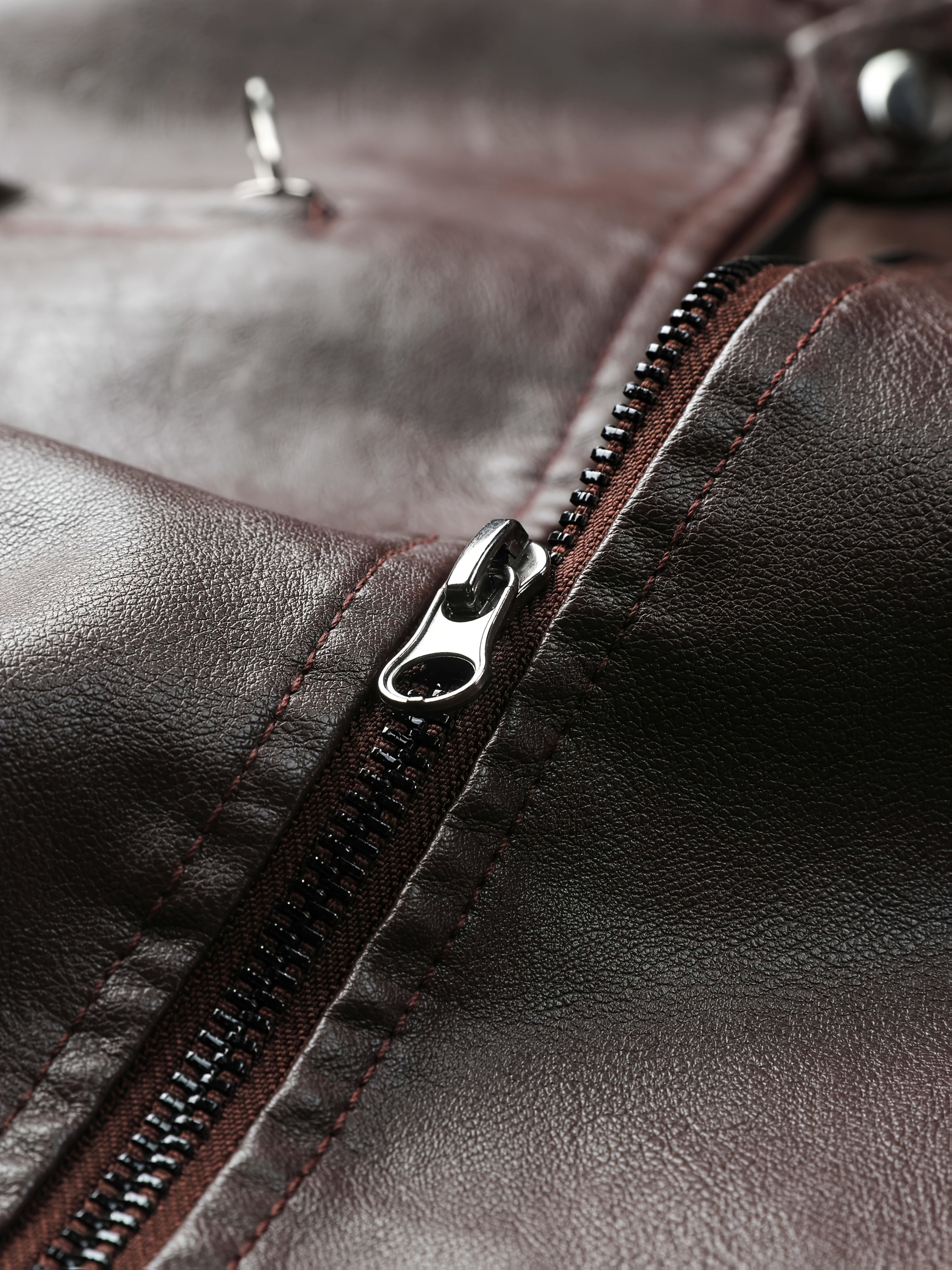 Men'S Casual Faux Leather Jacket - Black, Four-Season Zip-Up with Button Closure, Non-Stretch Fabric, Perfect for Outdoor Activities & Casual Attire, Hiking Jacket | Buttonup Jacket | Durable Construction