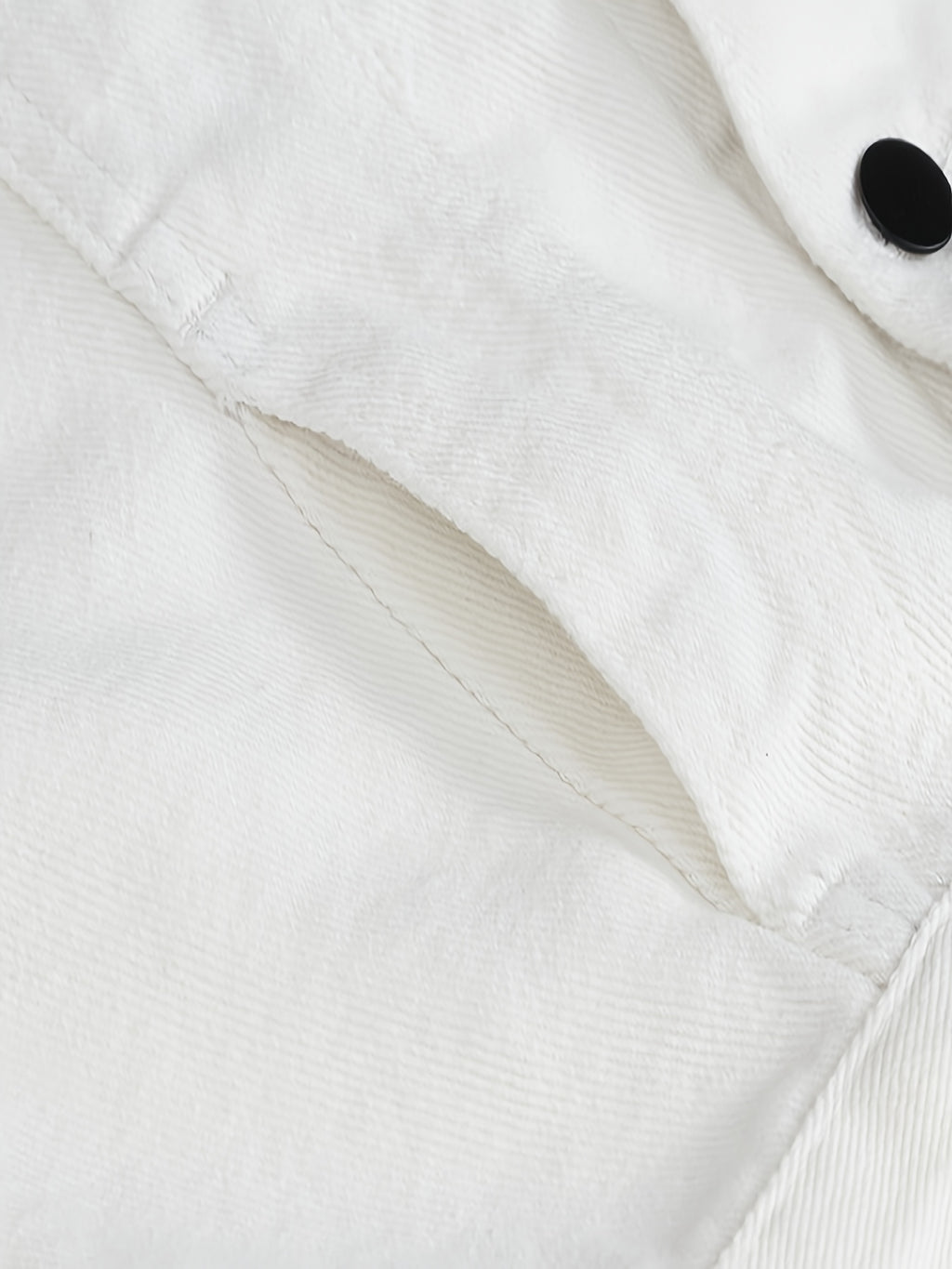 Veste décontractée en denim pour homme - Style moto, couleur unie, boutonnage, tissu non extensible, idéale pour le printemps\u002Fl'automne