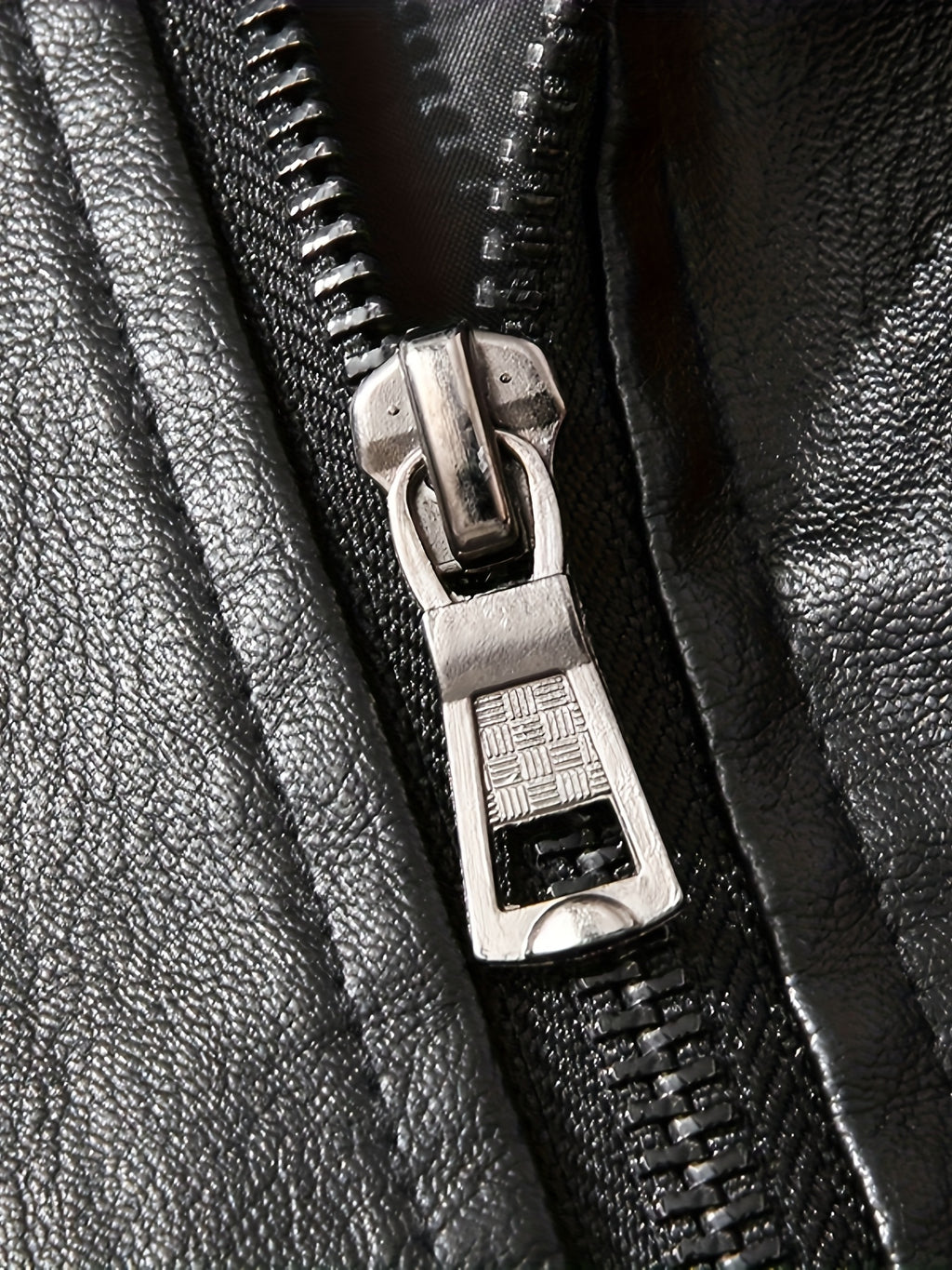 PUPU PU Leather Men's Big & Tall Casual Jacket - Light Green PU Leather Windproof Motorcycle Style with Zipper Closure, Polyester Lining & Side Pockets, Regular Fit for Spring\u002FFall Outdoor Hiking & Casual Wear, Durable Fashion