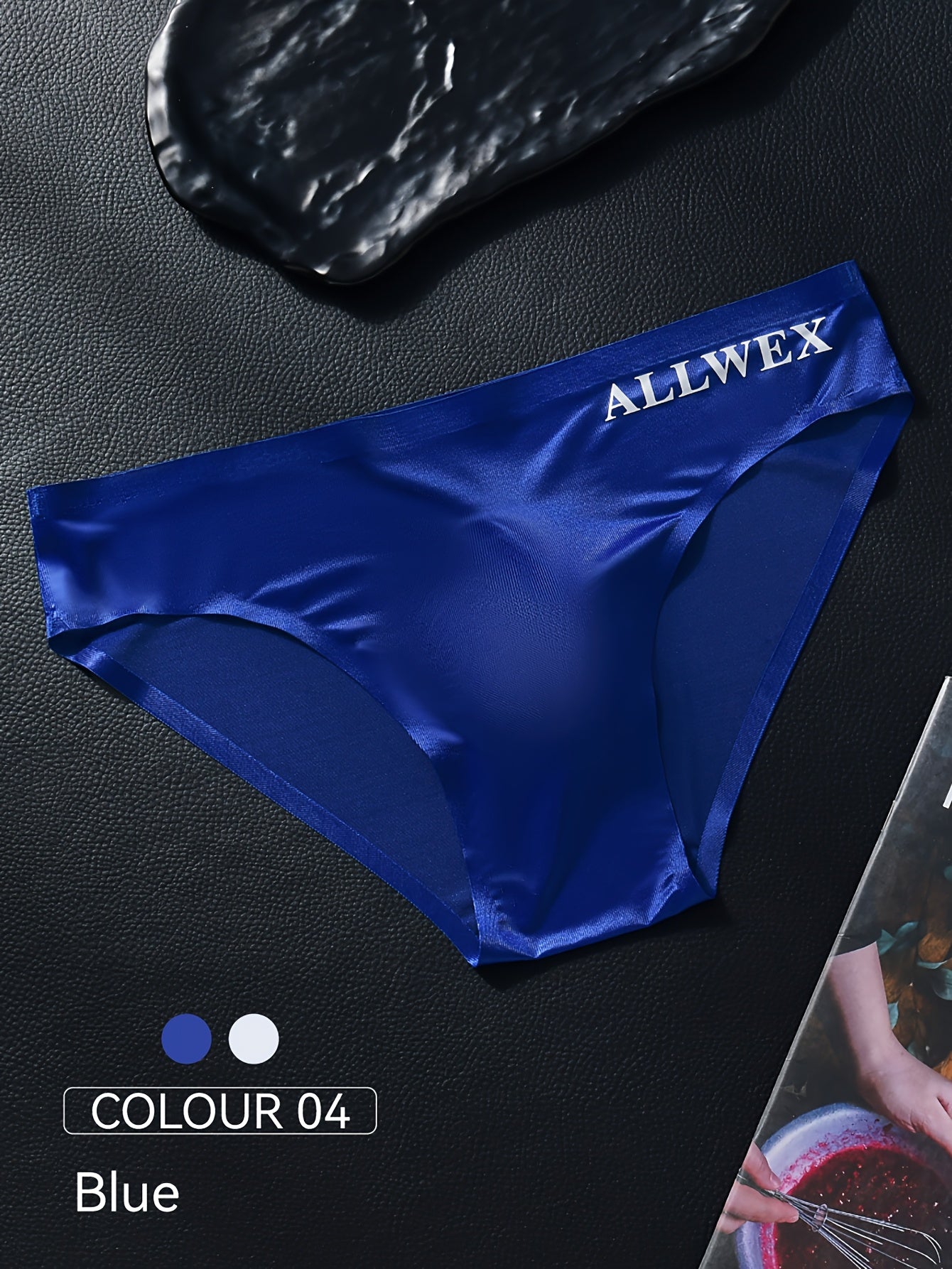 3pcs Sous-vêtements pour Hommes, Boxers en Tissu Fibre Glacée Sans Couture, Tricot Haute Élasticité, Couleur Unie, Confortable Respirant Tenue de Gym Athlétique Décontractée, Taille Basse, Forme Brillante 3D