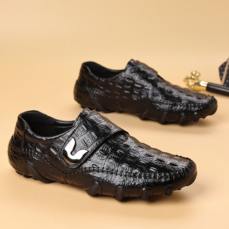 6511 Classic Black and Brown! Genuine Leather Business Casual Men's Shoes with Rubber Sole, Non-Slip and Durable for Work and Daily Wear, Showcasing Mature Male Taste! Available in Eight Sizes