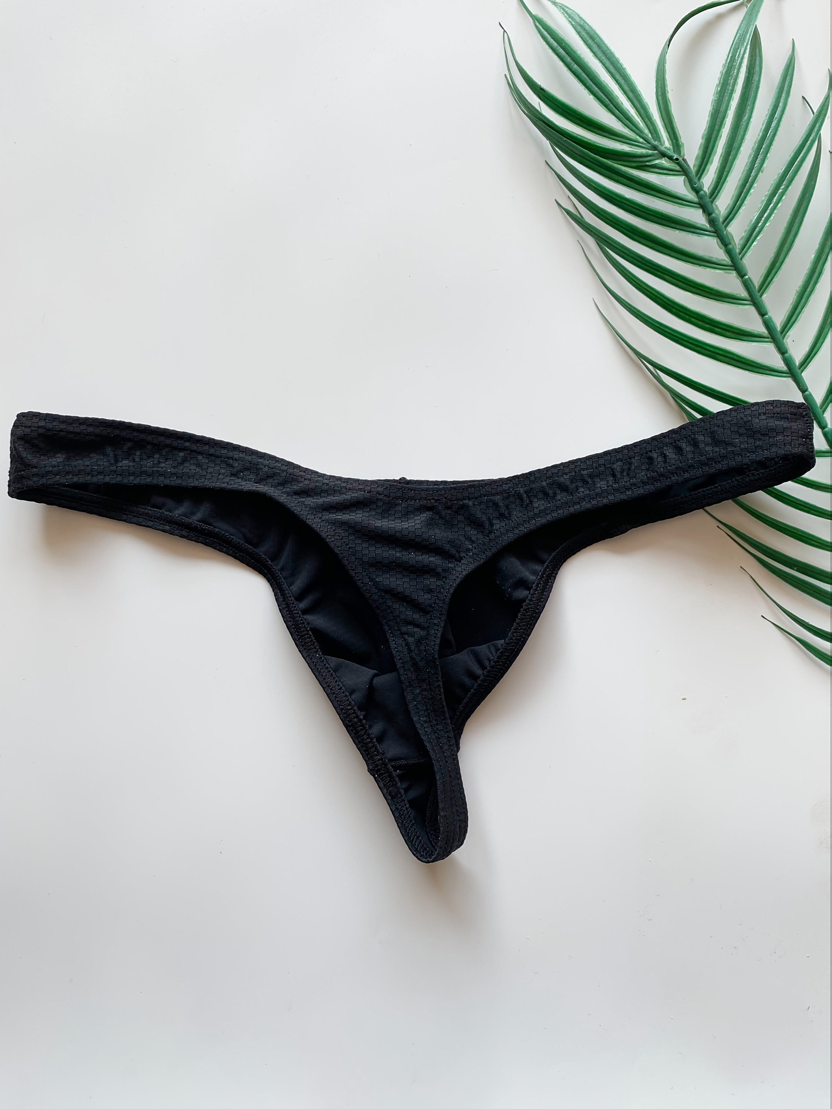 2 culottes hipster unies pour hommes avec pochette, design sexy taille basse, tissu extensible confortable pour tenues décontractées - Vert et bleu