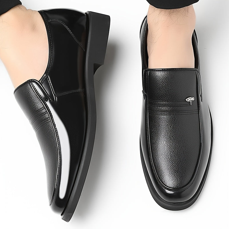 Le Fu Shoes Genuine Leather Men's Real Genuine Leather Breathable Business Formal Shoes Men's Slip-on Casual British Soft Sole