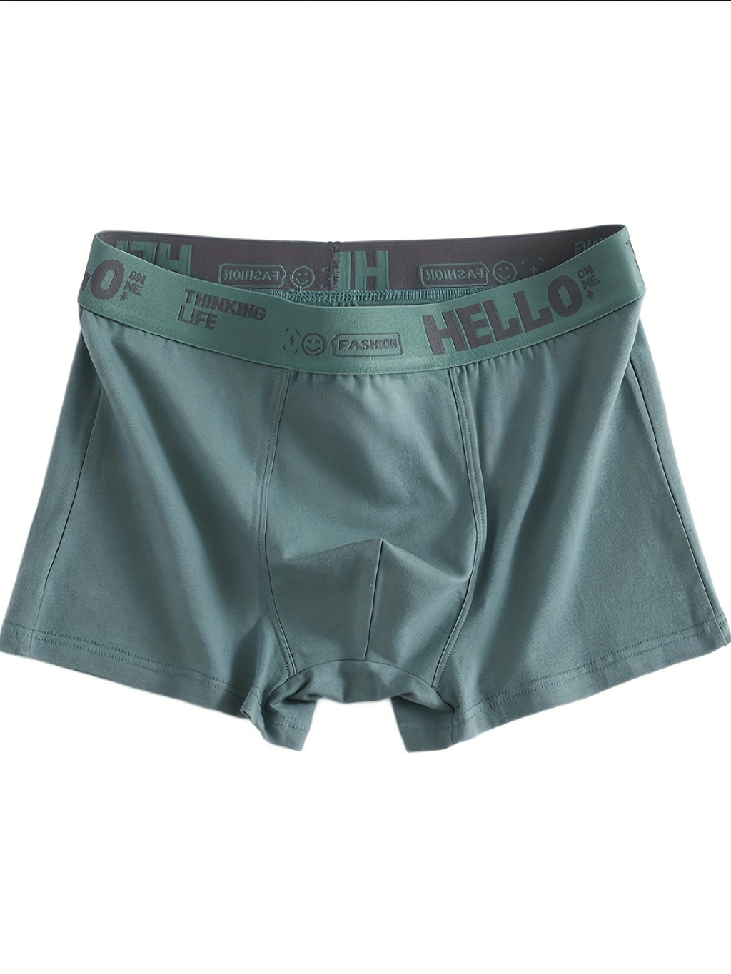 4 pièces de boxers en coton doux pour hommes - Sous-vêtements respirants et extensibles avec impression \