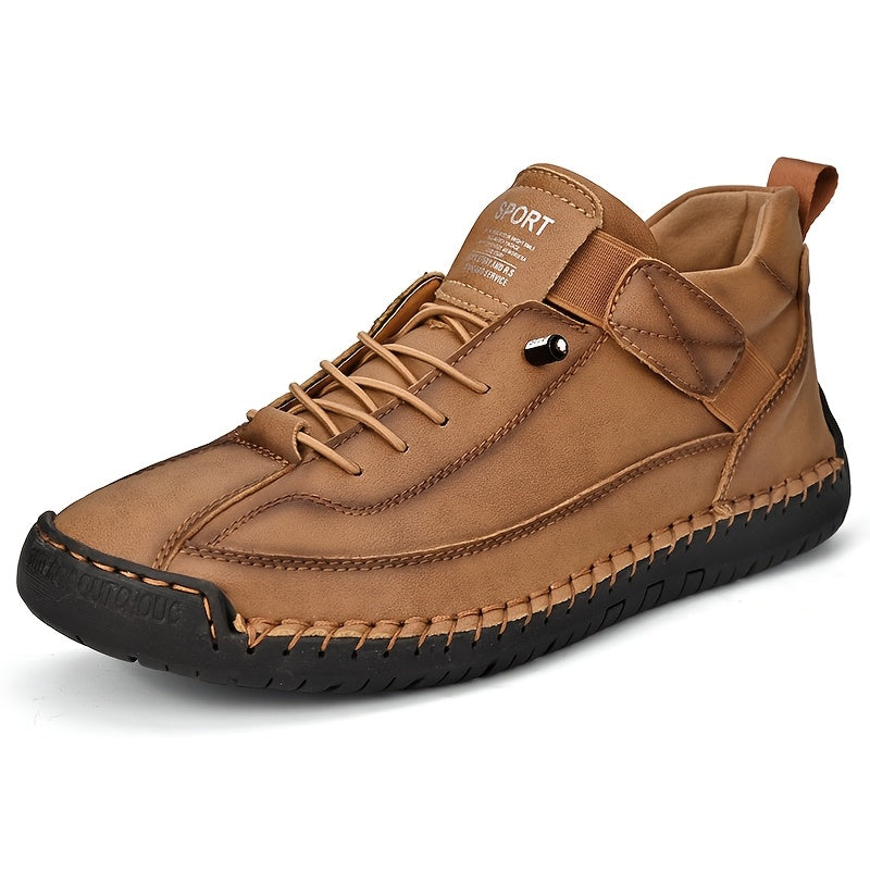 Men'S Casual Leather Shoes Made of Genuine First-Layer Cowhide, Breathable And Soft-Soled, Non-Slip, Suitable for All Seasons, Available in Large Sizes.