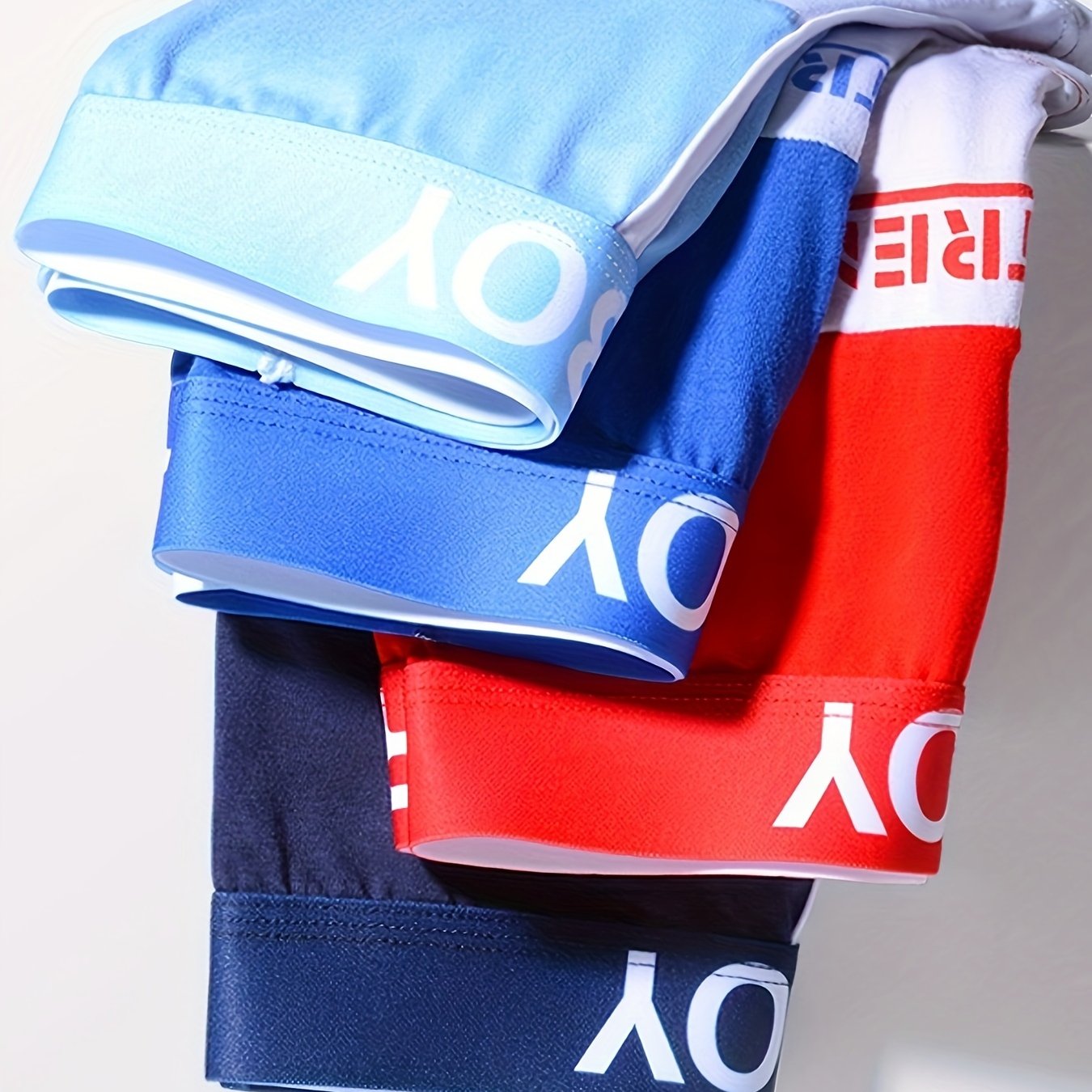 3pcs Boxers pour Hommes à la Mode - Respirants, Confortables et Sous-vêtements de Sport avec Design Dégradé
