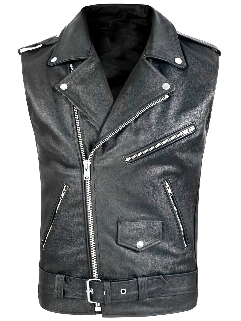 Gilet élégant pour homme - Sans manches, zippé, design multi-poches pour les vêtements de rue d'extérieur, confortable et décontracté, gilet décontracté pour les vêtements de rue | Gilet élégant | Jacke zippée