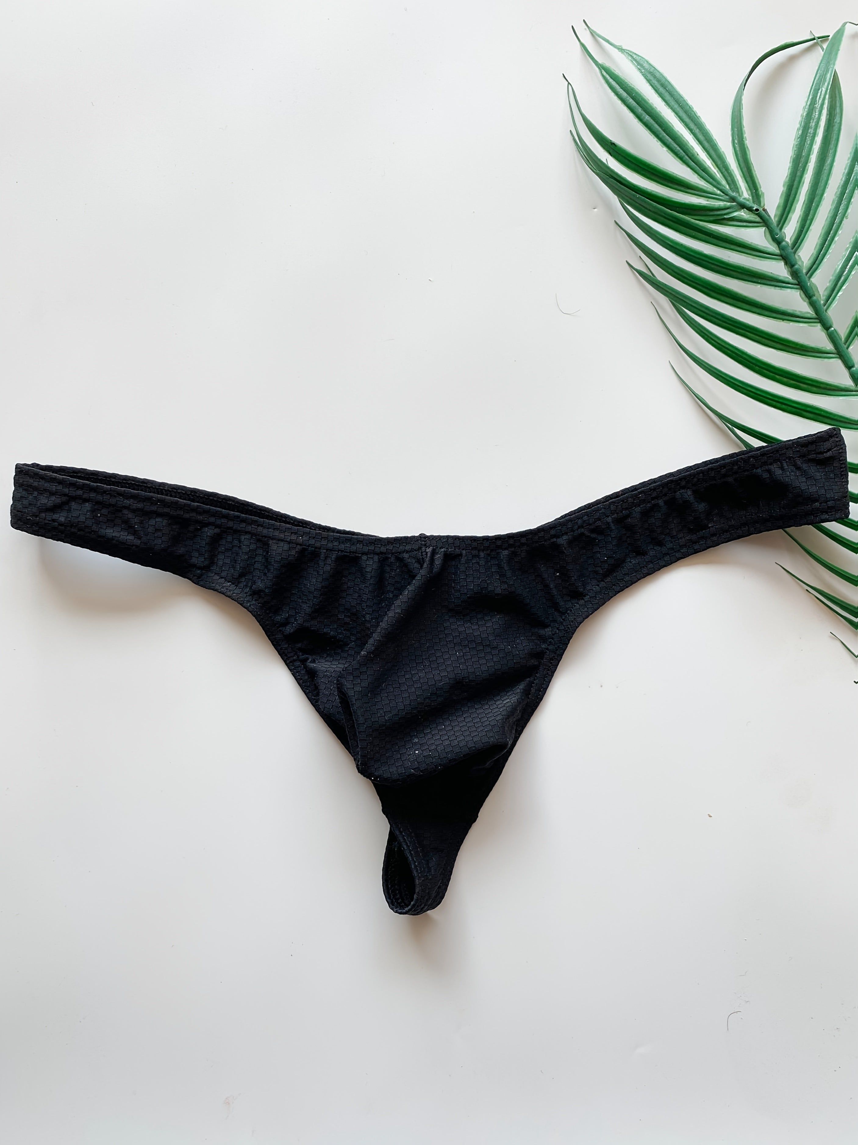 2 culottes hipster unies pour hommes avec pochette, design sexy taille basse, tissu extensible confortable pour tenues décontractées - Vert et bleu